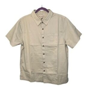 Roamers &‎ Seekers Organic Cotton Vaughn Button Down Shirt Seafoam Green L